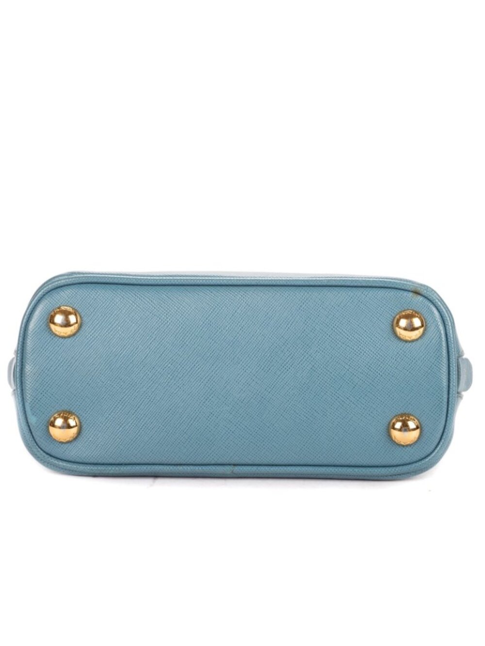 Prada Mini Promenada Blue Saffiano Luxe Leather Shoulder - Picture 6 of 11